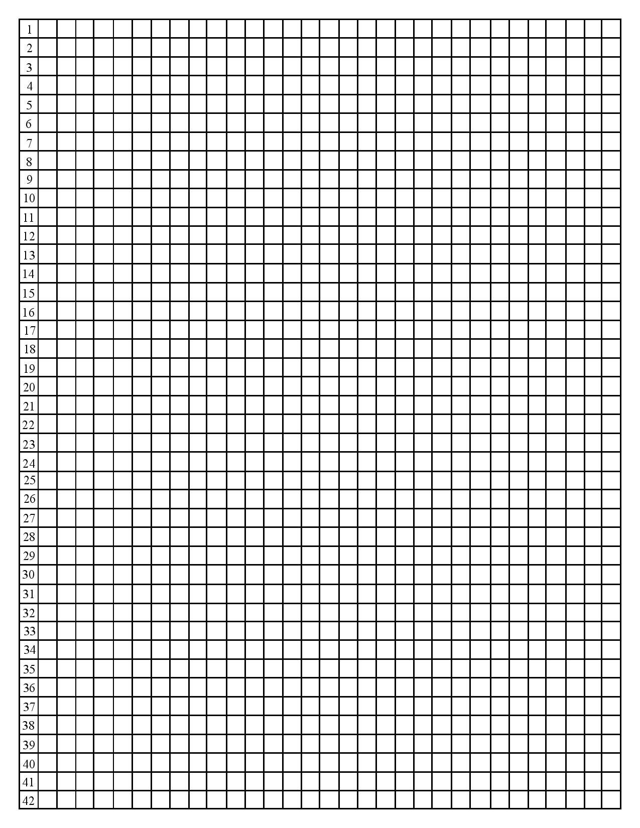 Quarter inch Graph Paper With Line Numbers Etsy Worksheets Library