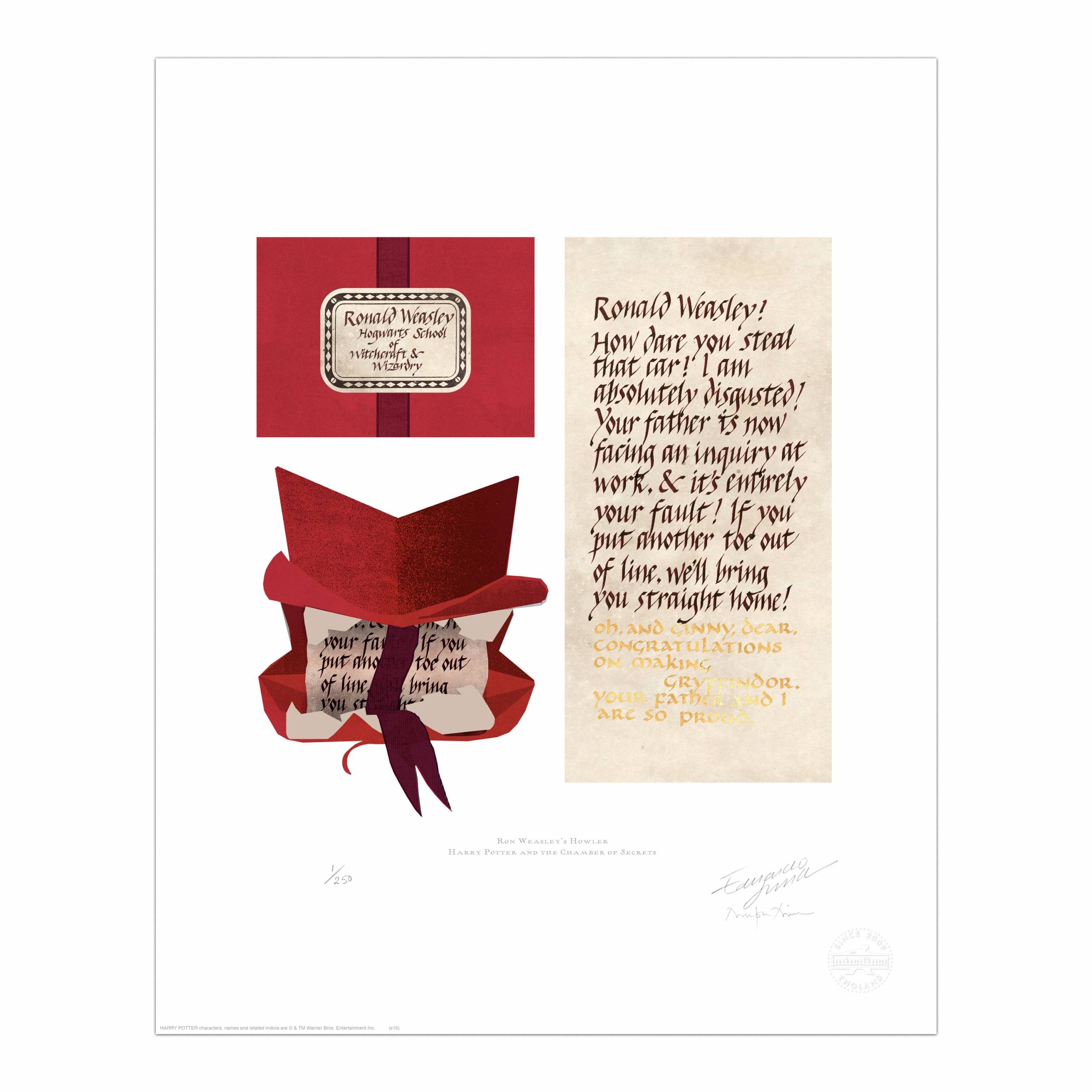 Ron Weasley s Howler MinaLima