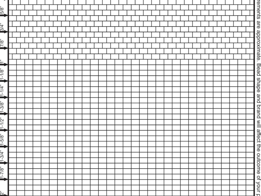 Seed Bead Graph Paper