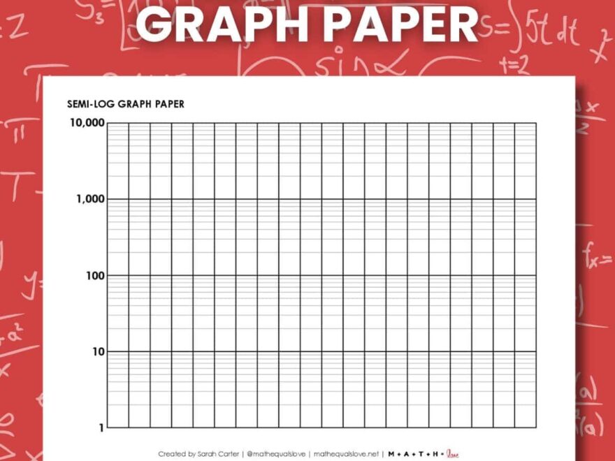 Semi Log Graph Paper Free Printable PDF Download