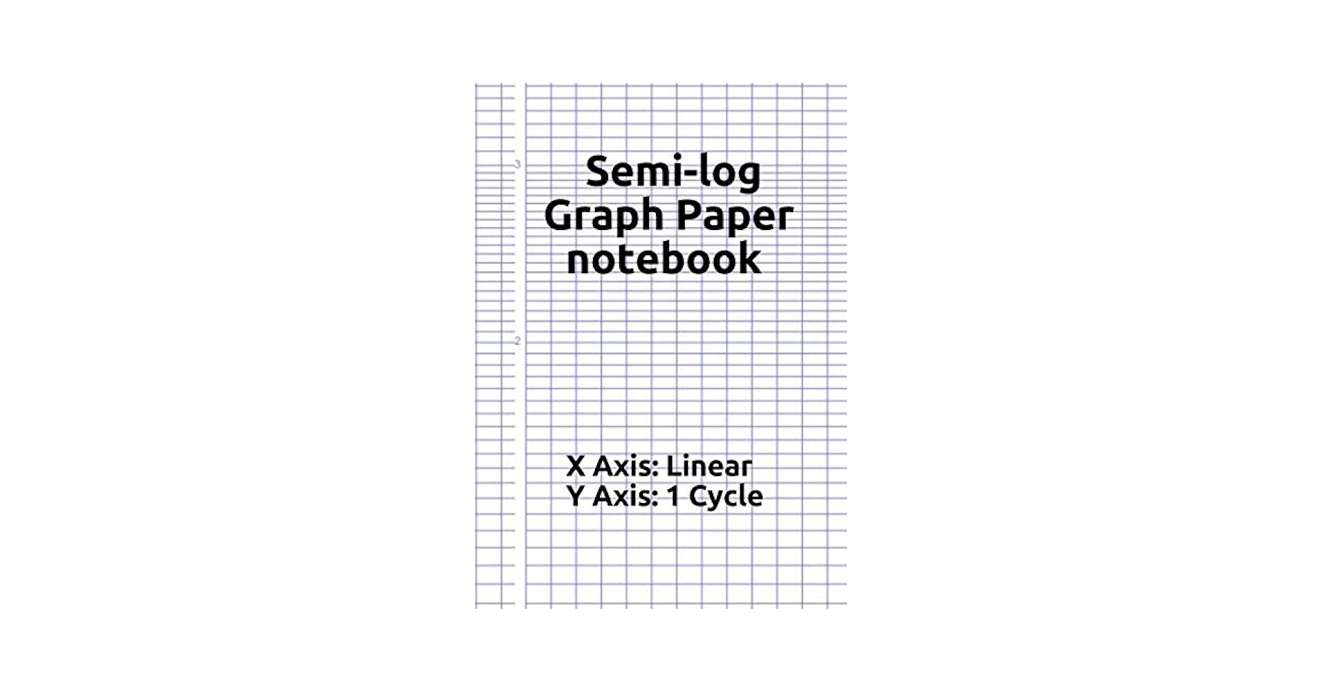 Semi Log Graph Paper Notebook A4 X Axis Linear Y Axis 1 Cycle 100 Pages A4 Format blu Color EDITION Semi Log Log 9798667264200 Amazon Books