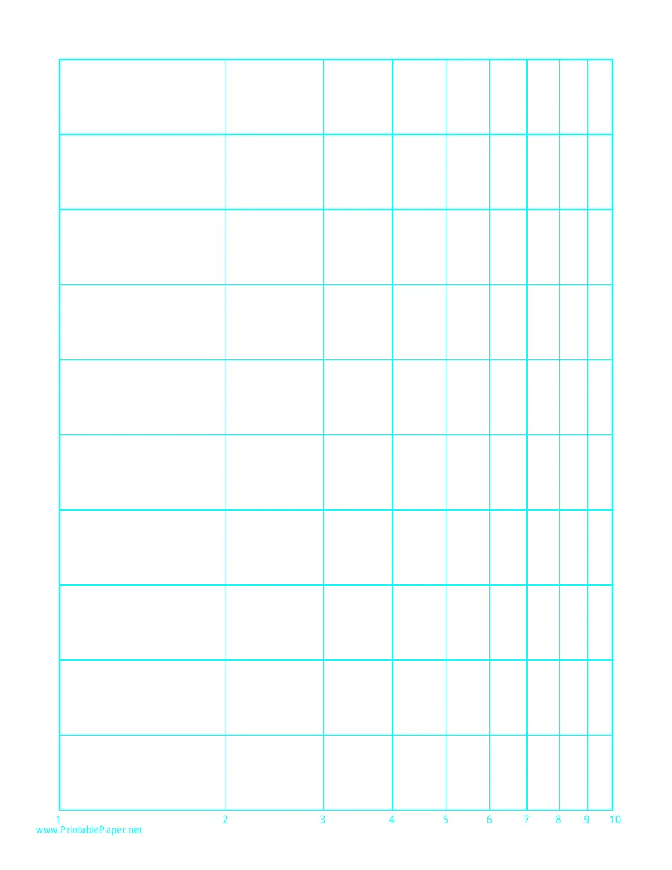 Semi-Log Graph Paper Printable Y-Axis Only
