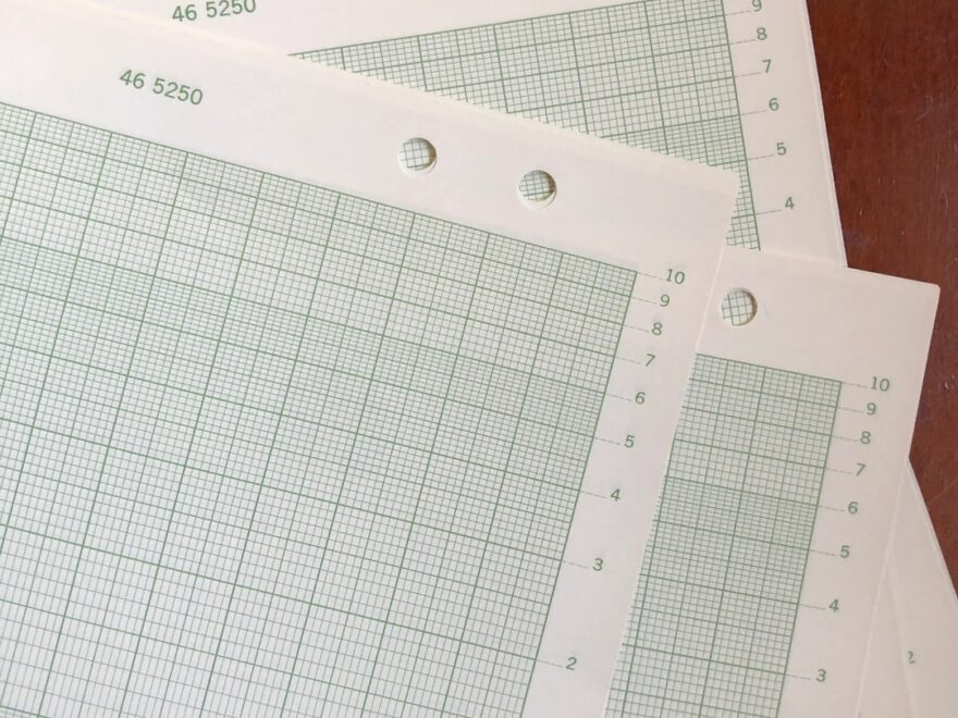 Semi logarithmic Vintage Graph Paper K E 46 5250 2 Cycle X 200 Divisions Etsy