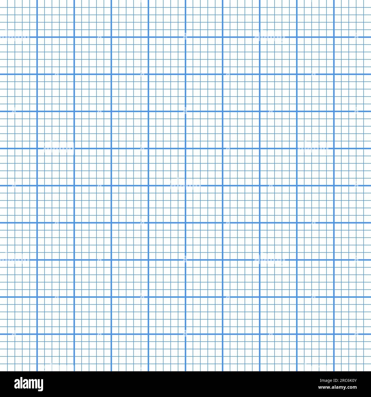 Sheet Of Graph Paper With Grid Millimeter Paper Texture Geometric Pattern Blue Lined Blank For Drawing Studying Technical Engineering Or Scale Stock Vector Image Art Alamy