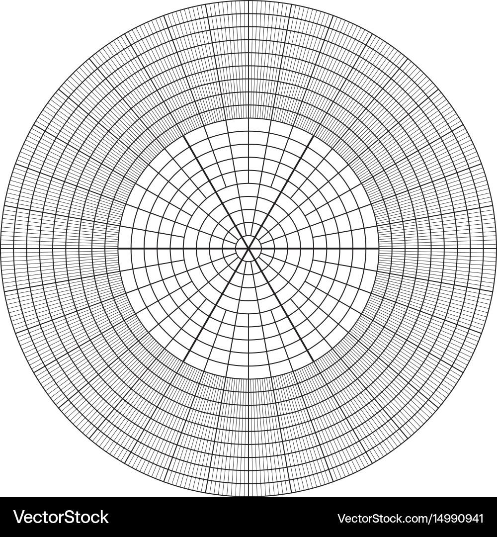 Graph Paper 8x11 Polar