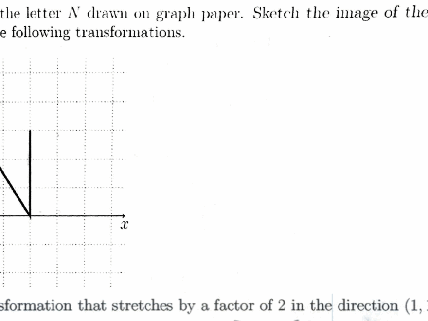 Shown Below Is The Letter N Drawn On Graph Paper Chegg