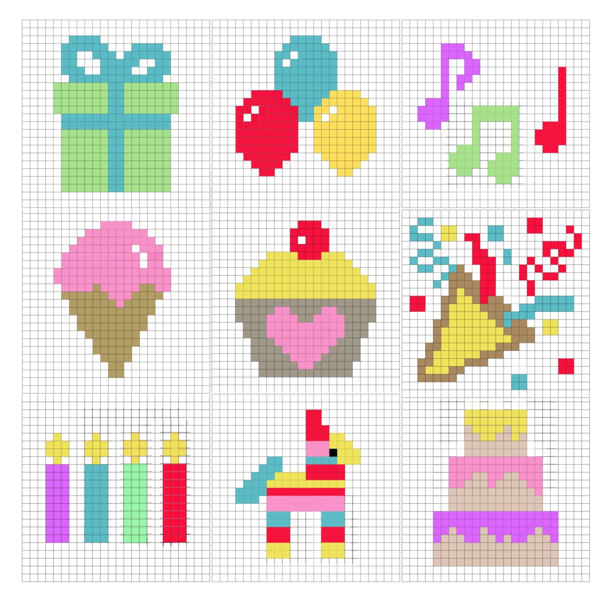 Simple Grid Graph Paper Repeat Crafter Me