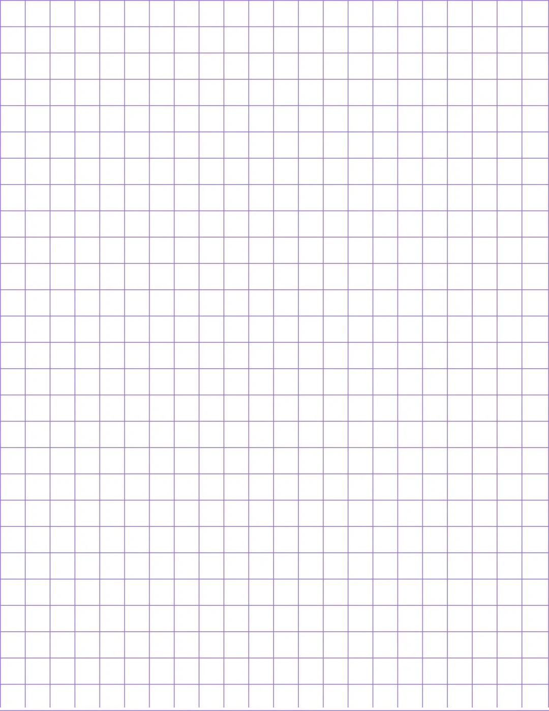 Simple Lined Grid Paper 15 Pages Math Digital Printable Etsy