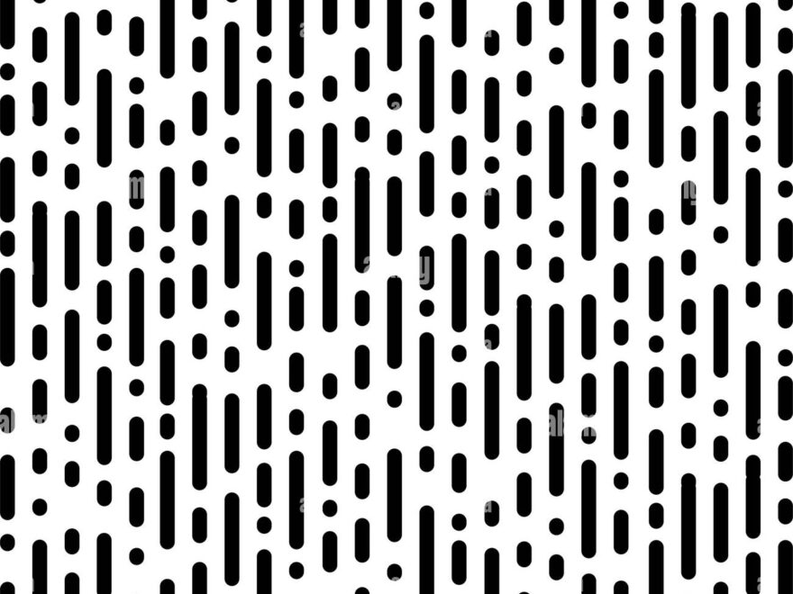 Simple Seamless Chaotic Pattern Vertical Stripe And Dots Dotted Line Graphic Design Rain Black And White Background Vector Illustration Stock Vector Image Art Alamy