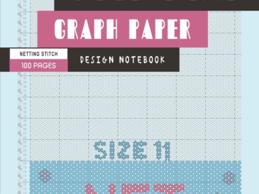 Size 11 Seed Bead Graph Paper Netting Stitch Pattern 100 Pages 3 bead Meshing Design Notebook To Create Beadwork Pattern For Jewelry Making And More BeadStudio MsKapolo Amazon Books