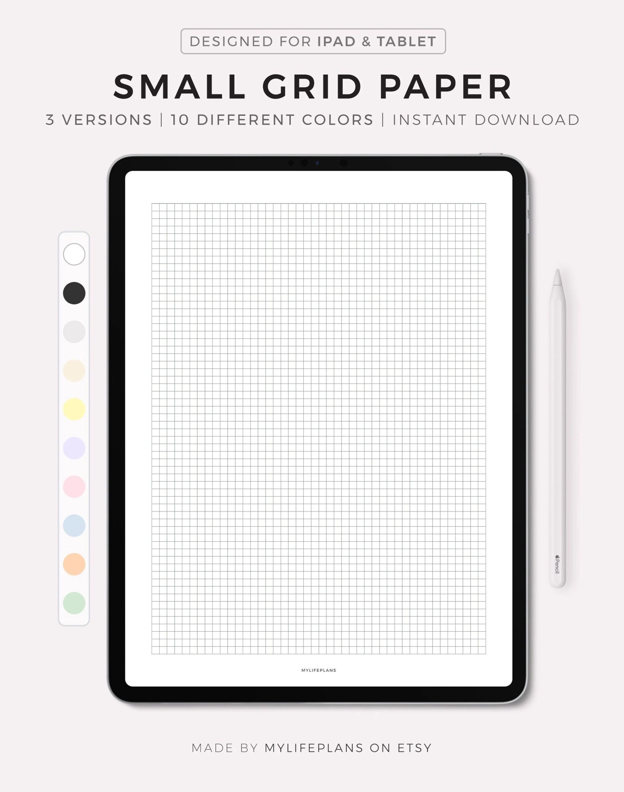 Small Grid Paper Notability Etsy
