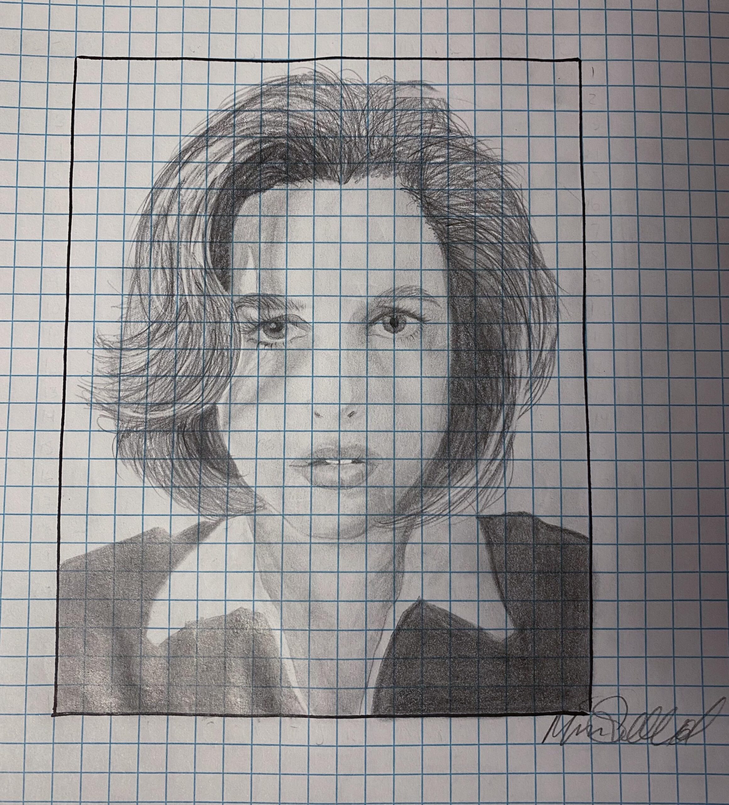 Sorry The Lighting Isn t Great But Decided I Wanted To Start To Get Back Into Drawing And Decided To Start With My Fave Drawing By Me Graphite On Graph Paper 