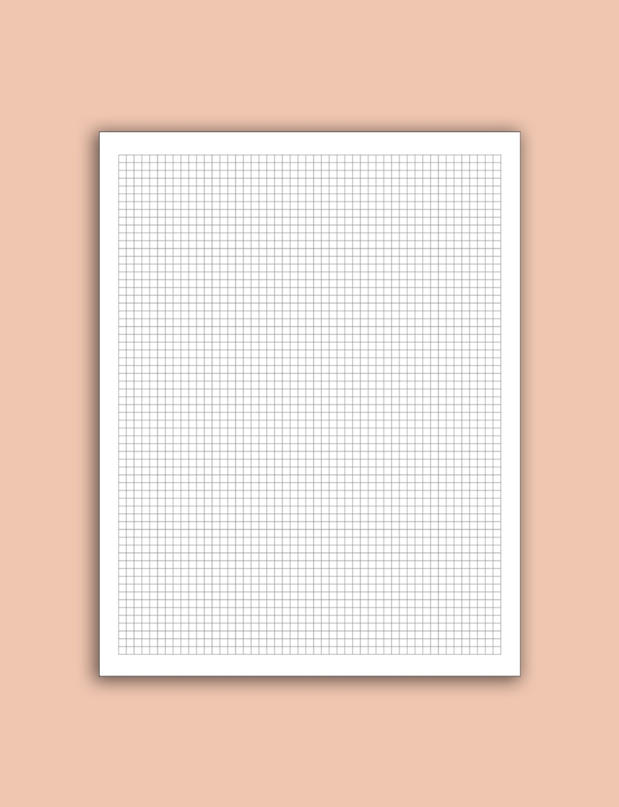 Square Grid Paper Printable PDF Template Download