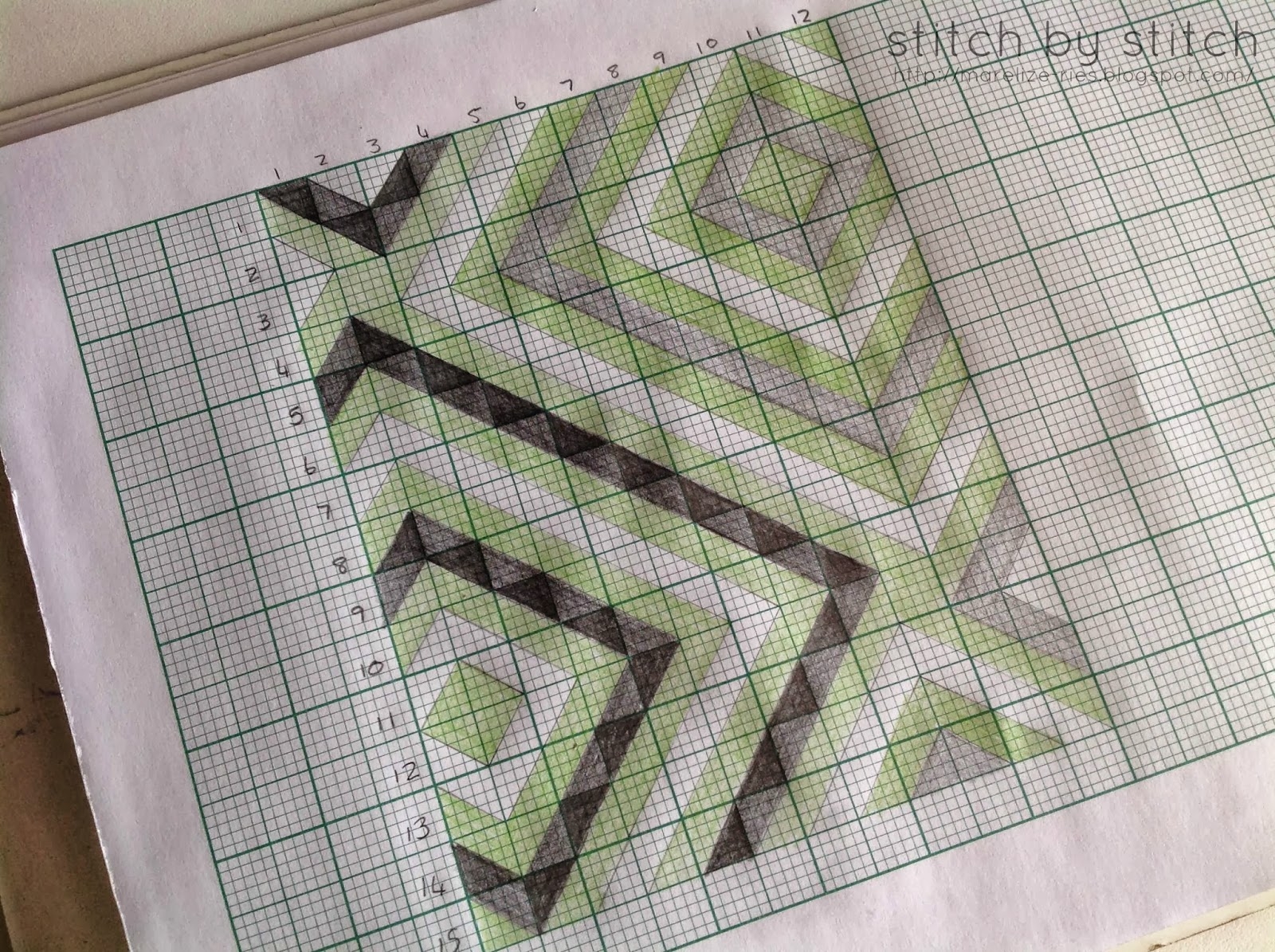 Making A Quilt Design With Graph Paper