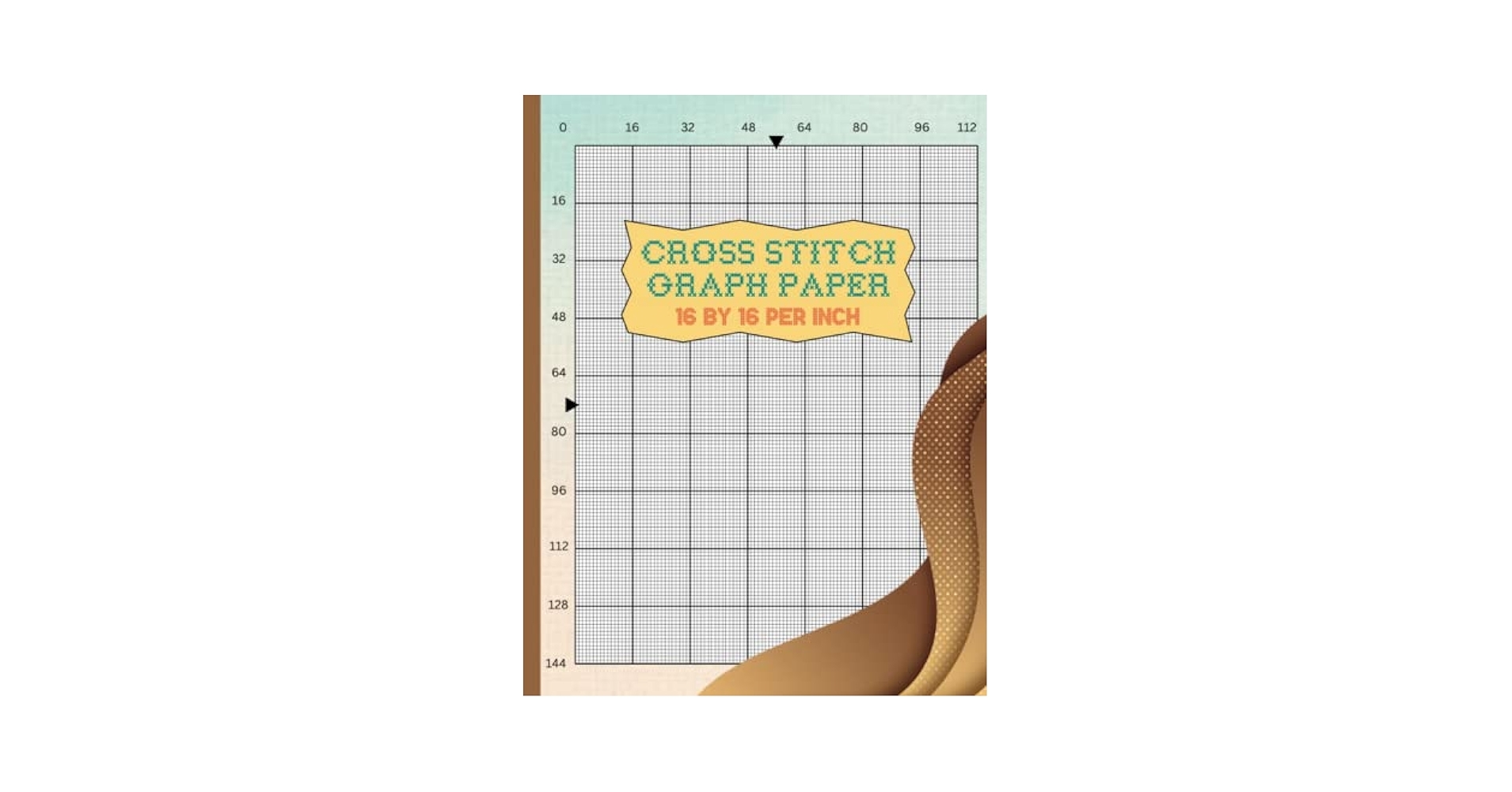 The Cross Stitch Chart Pattern Practice Book Cross Stitching Graph Paper 16 Squares Per Inch Grid For Embroidery Patterns And Needlework 120 Own Design Large Print 8 5 x11 