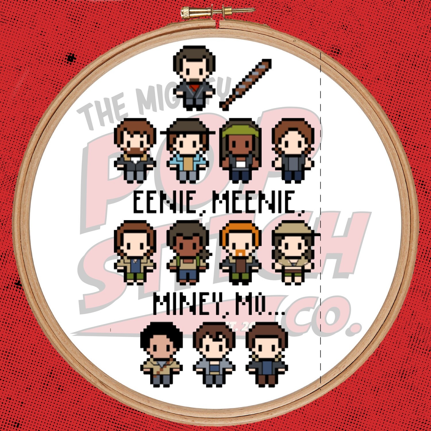 The Walking Dead Negan s Pick Season 7 Cross Stitch PATTERN ONLY Etsy