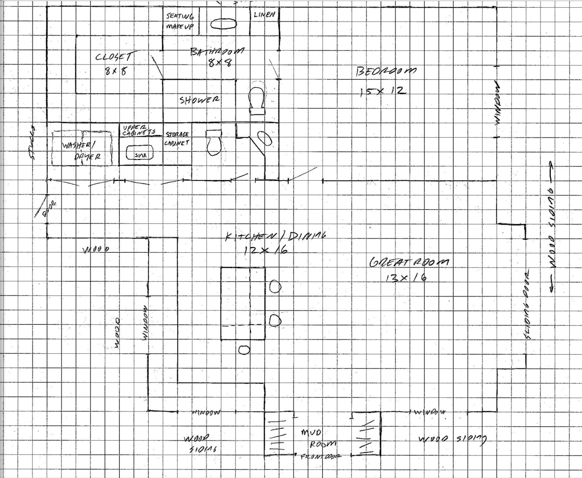 Graph Paper For House Plans 16 Squ