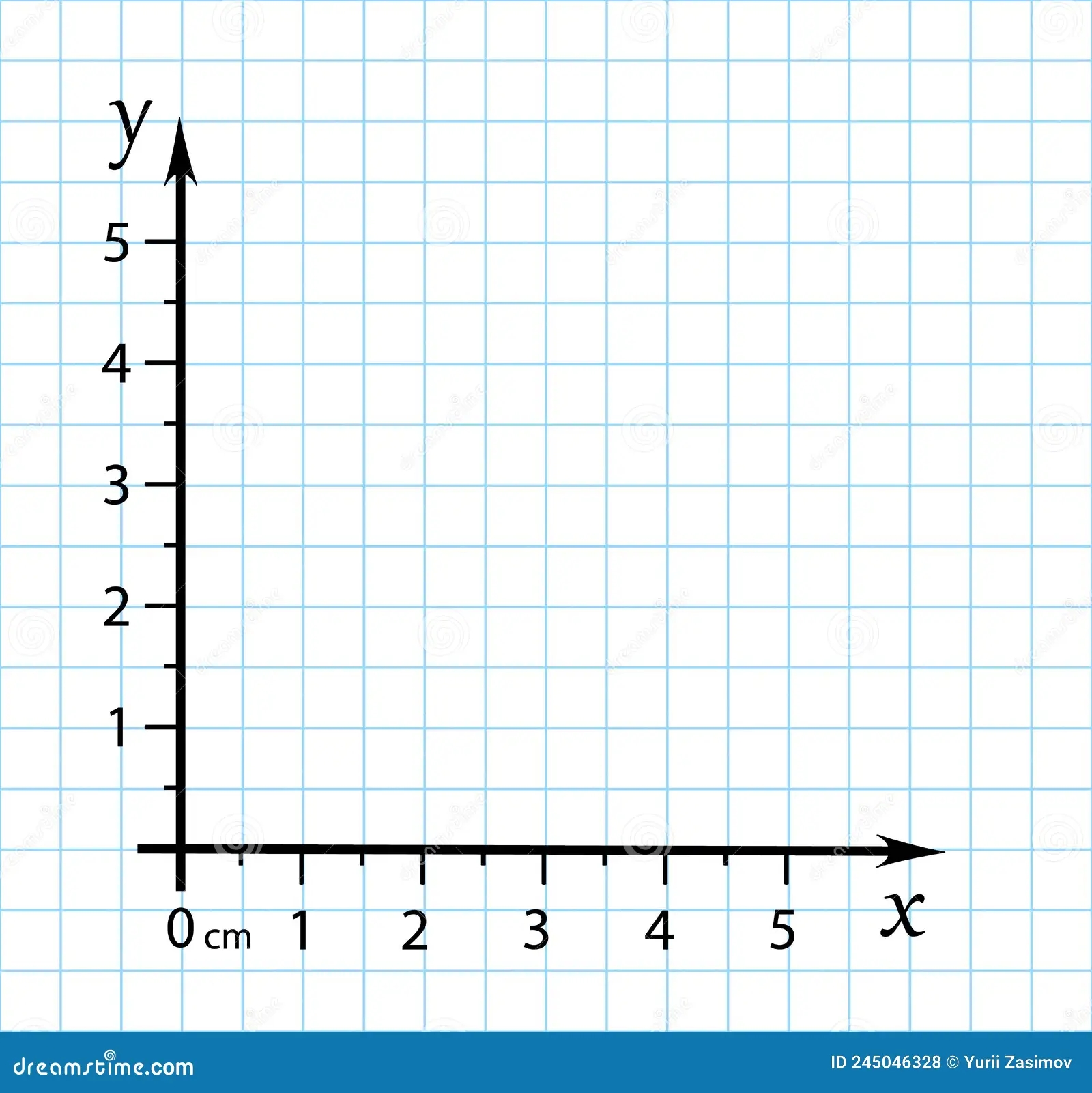 Graph Paper First Quadrant Lanscape