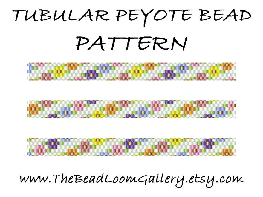 Tubular Peyote Bead PATTERN Vol 26 5 Variations PDF File PATTERN Etsy