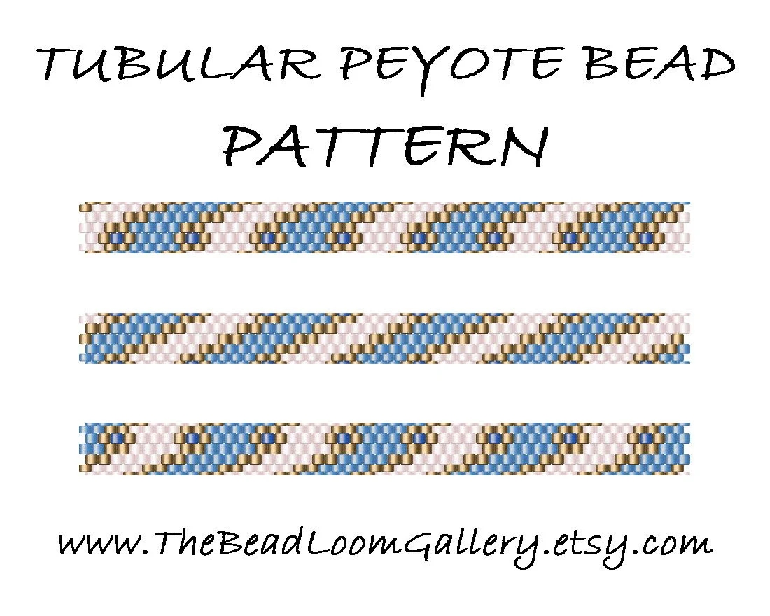 Tubular Peyote Bead PATTERN Vol 6 5 Variations PDF File PATTERN Etsy