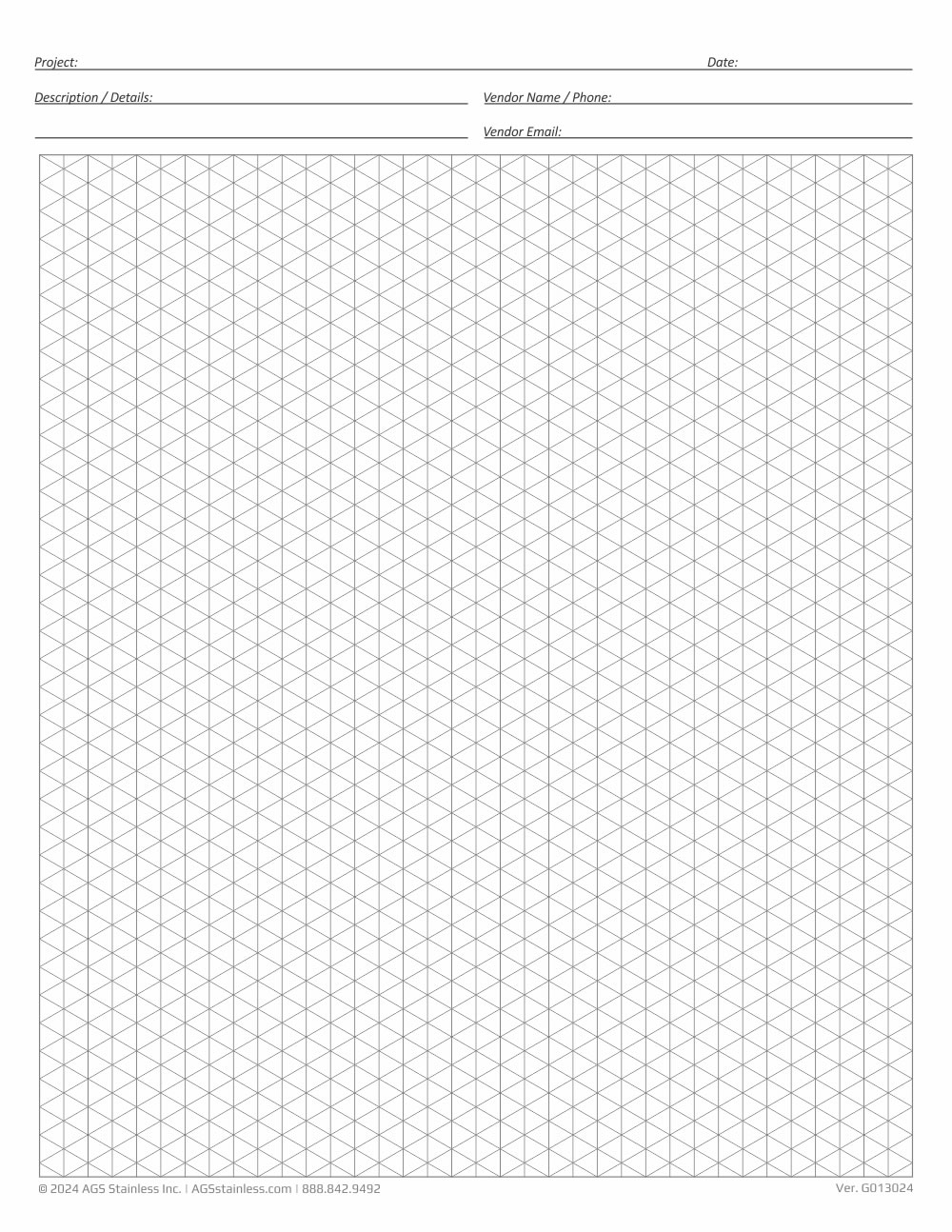Isometric Graph Paper Printable