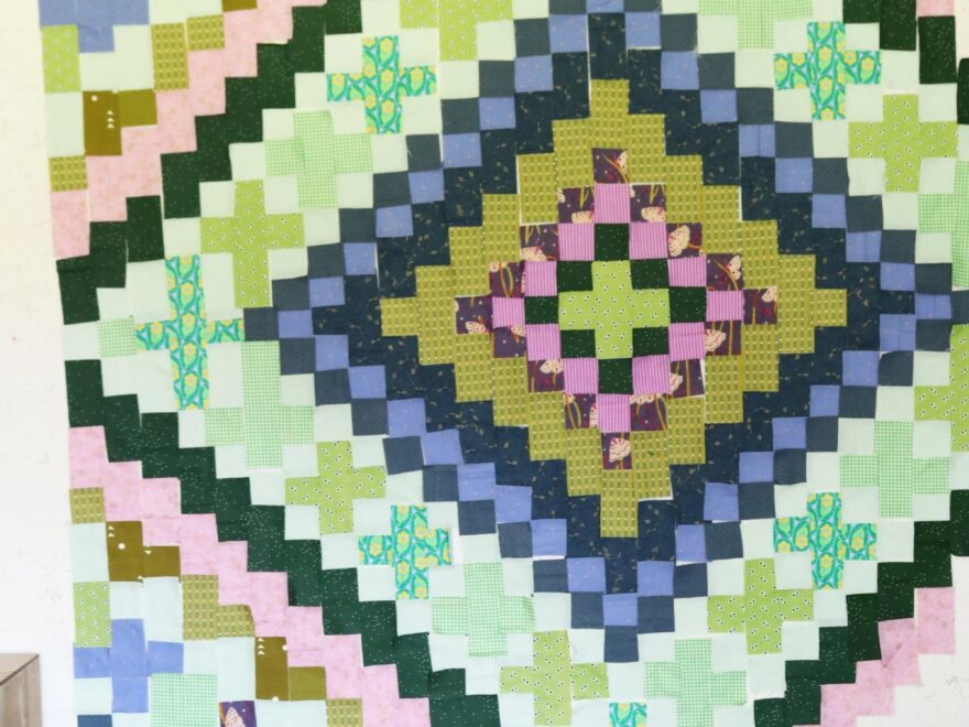 Using A Design Wall Stitched In Color