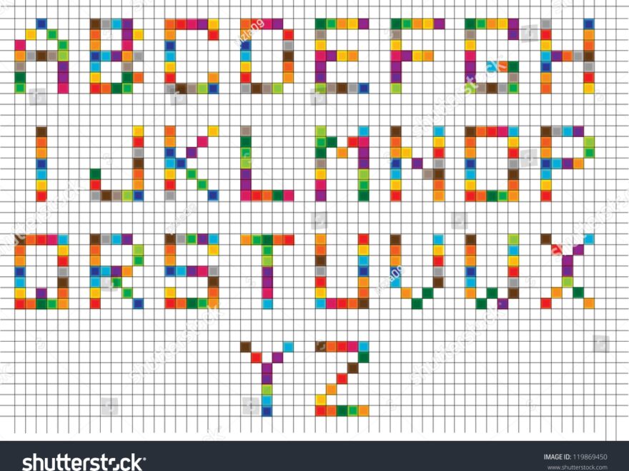 Vector Backdrop Design Colorful Alphabet Letters Stock Vector Royalty Free 119869450 Shutterstock