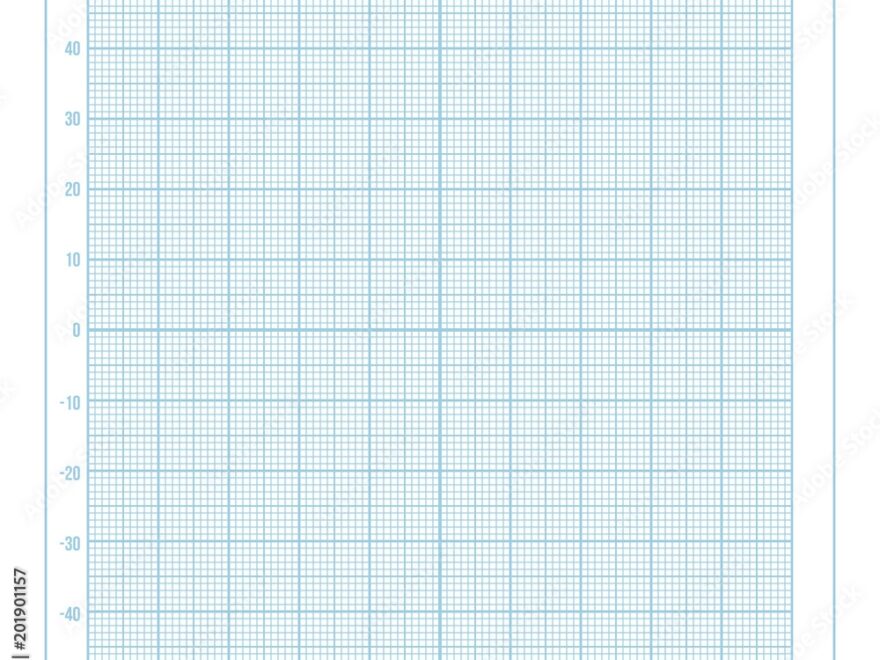 Vector Blue Metric Graph Paper With Coordinate Axis 1mm Grid Accented Every 10 Millimeters Stock Vector Adobe Stock