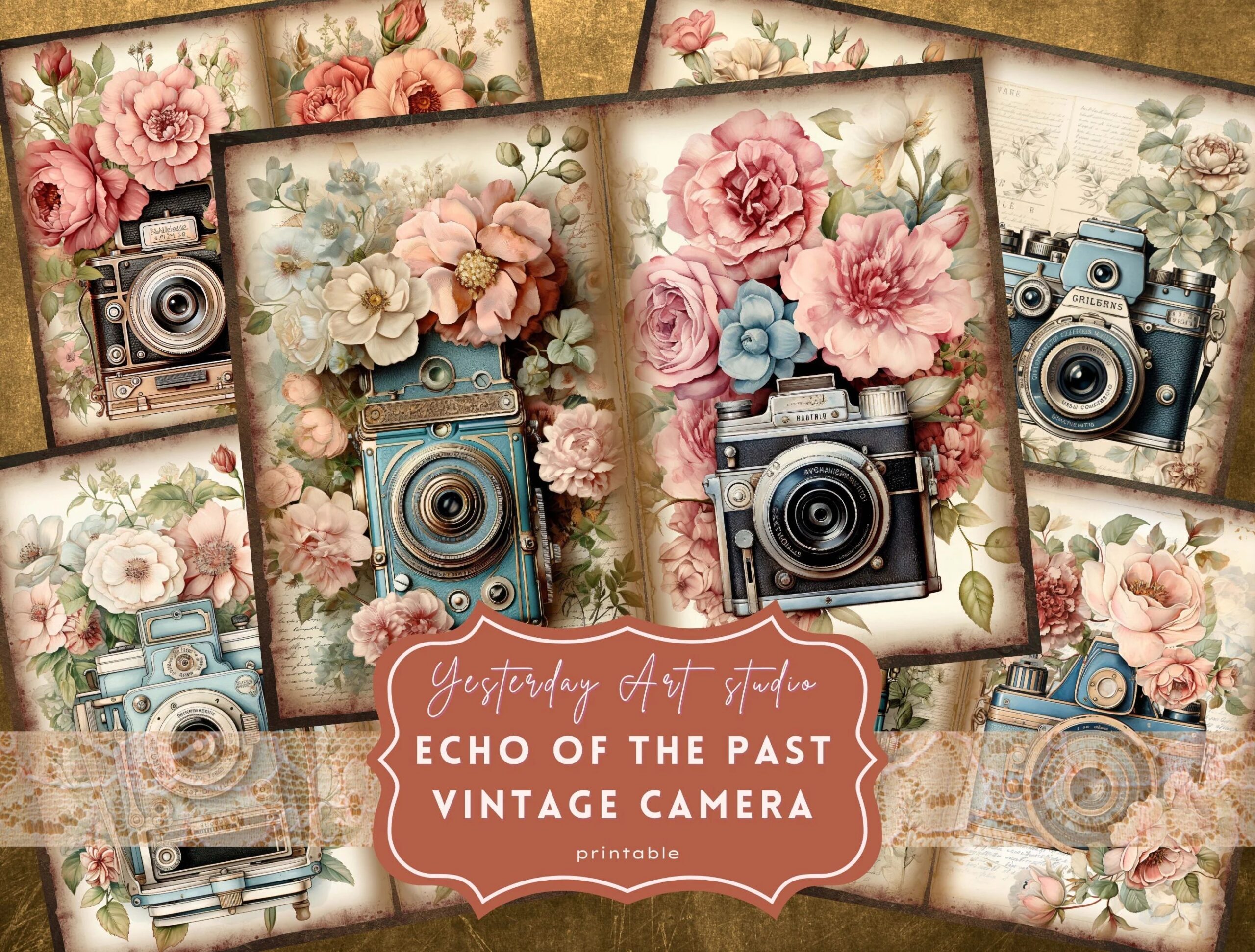 Vintage Camera Junk Journal Pages Ephemera Digital Scrapbook Paper Kit Collage Vintage Photography Junk Journal Kits Vintage Visions Photos Etsy