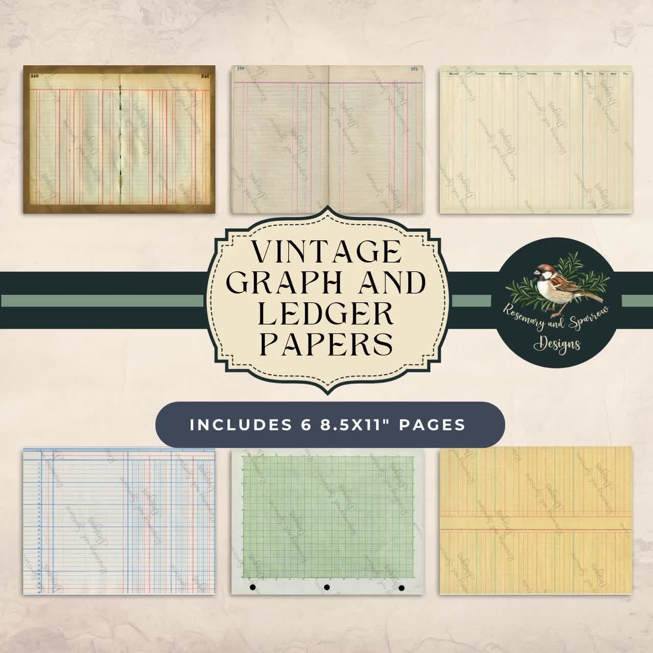 Graphing Paper Vintage Design