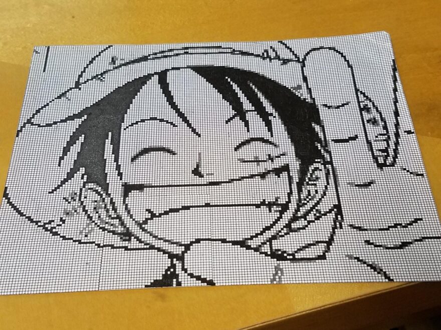 When I Was Bored In School And Had Graphing Paper R OnePiece