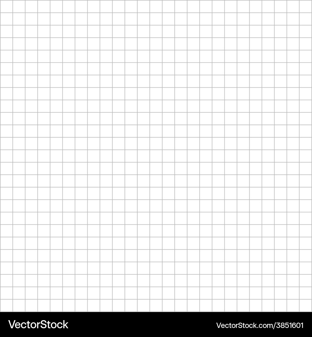 White Graph Paper Background Royalty Free Vector Image