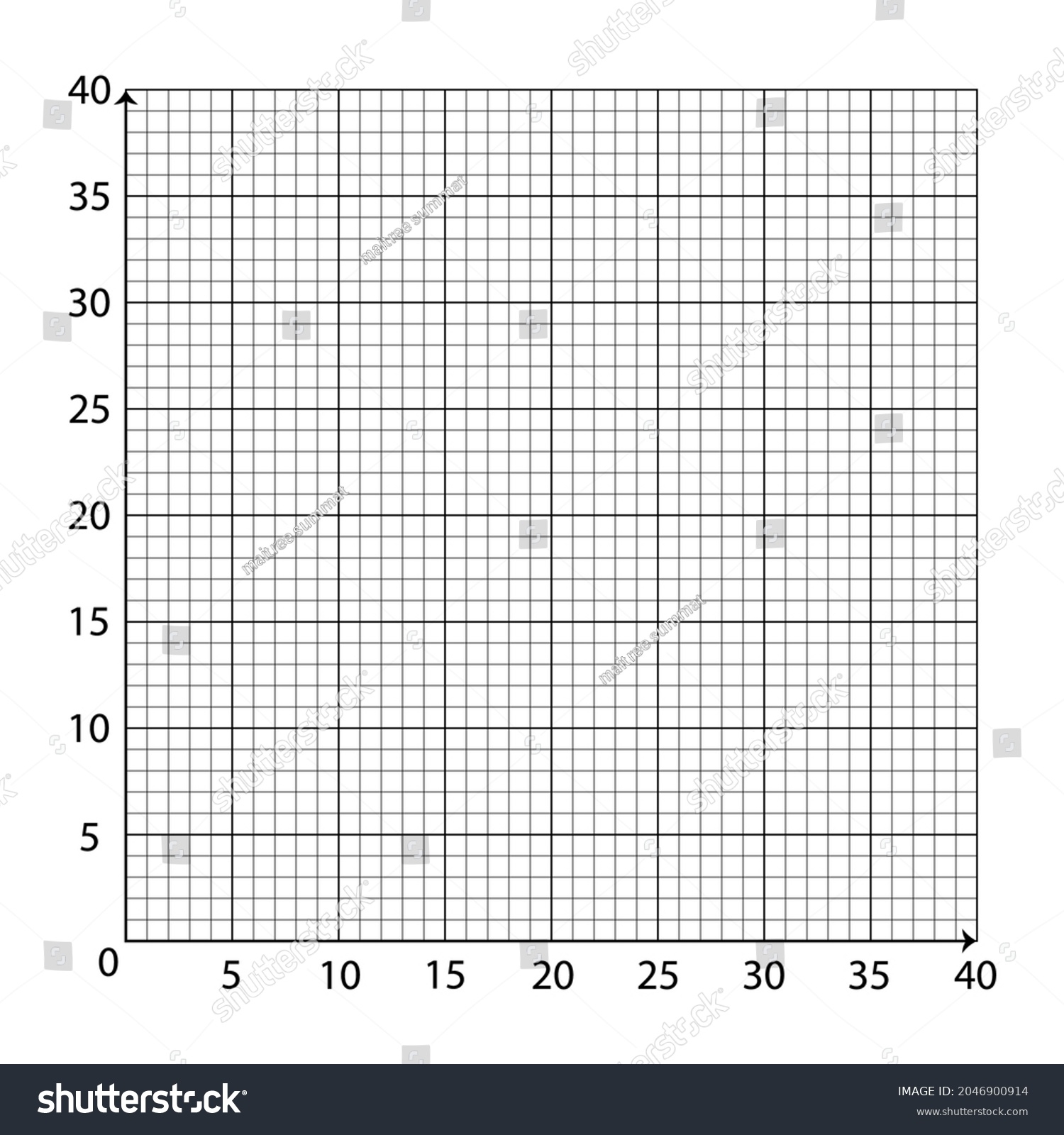 Graph Paper Numbered Up To 25