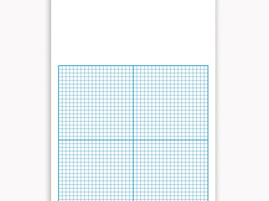 1 4 Graph Dry Erase Board 11 X 16 FLP11161 Flipside Dry Erase Boards