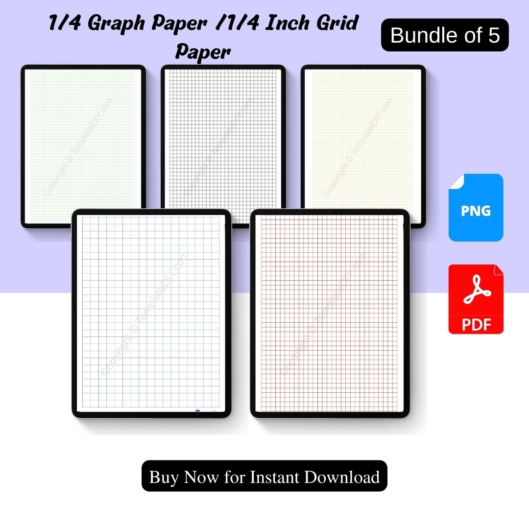 Printable Graph Paper 1/ 4 Inch Printable Graph Paper 1/ 4 Inch
