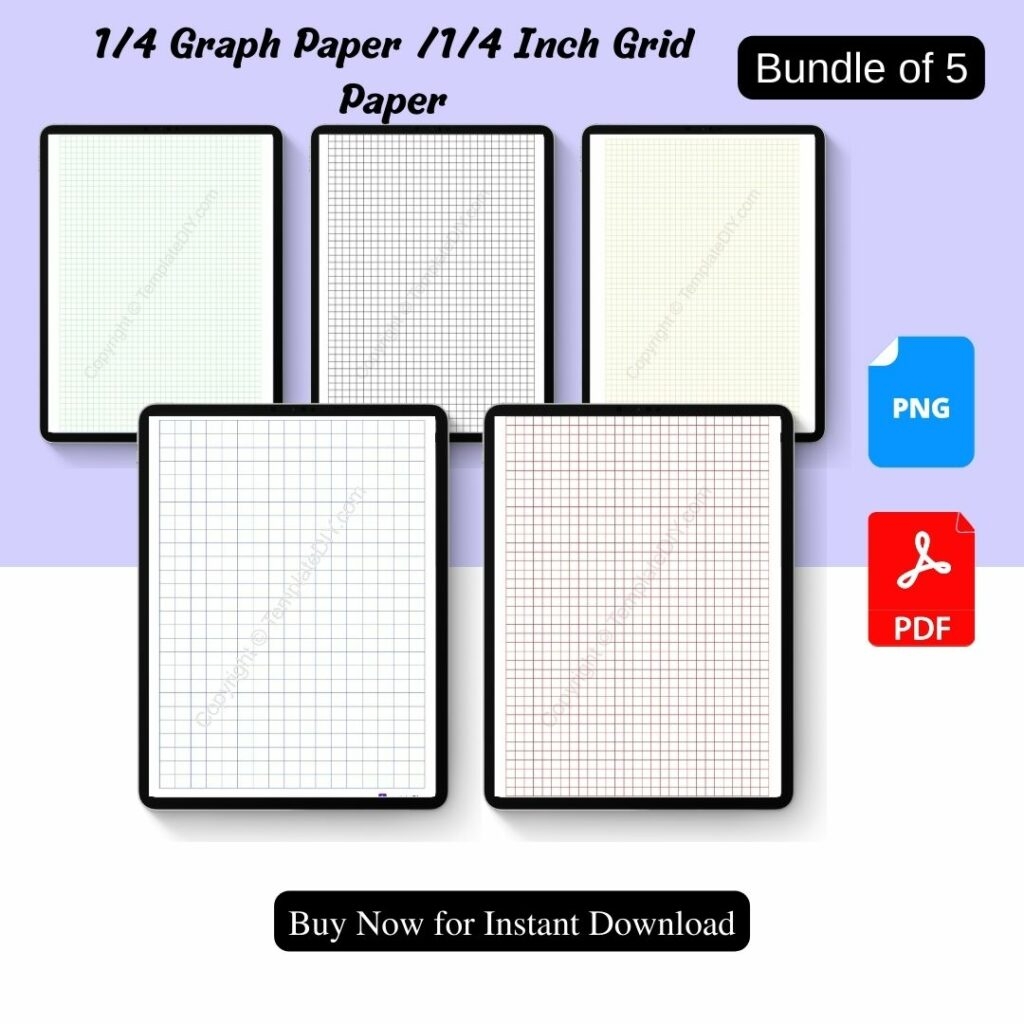 1 4 Graph Paper Grid Paper Printable Template In PDF