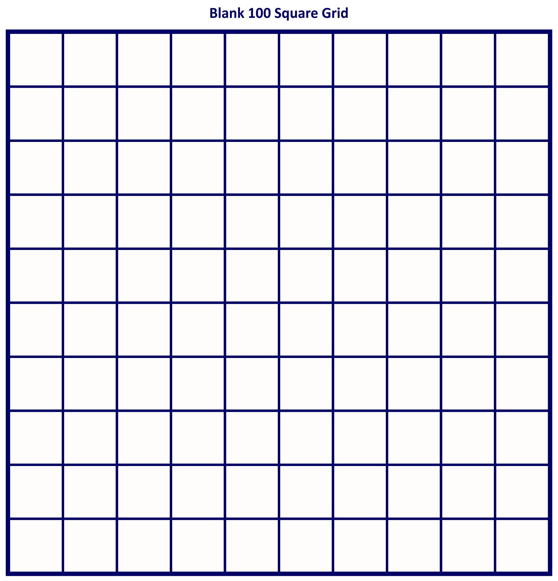 Printable Hundreds Graph Paper