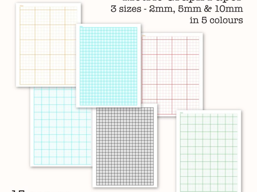 15 Metric Scale Graph Papers Centimetre Graph Paper Digital Graph Paper PDF Printable Instant Download Etsy