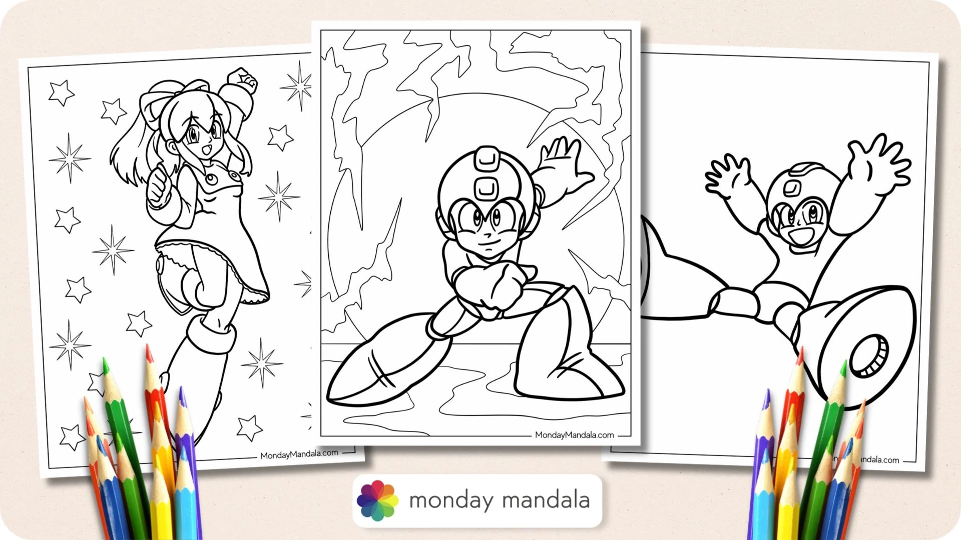 20 Mega Man Coloring Pages Free PDF Printables 