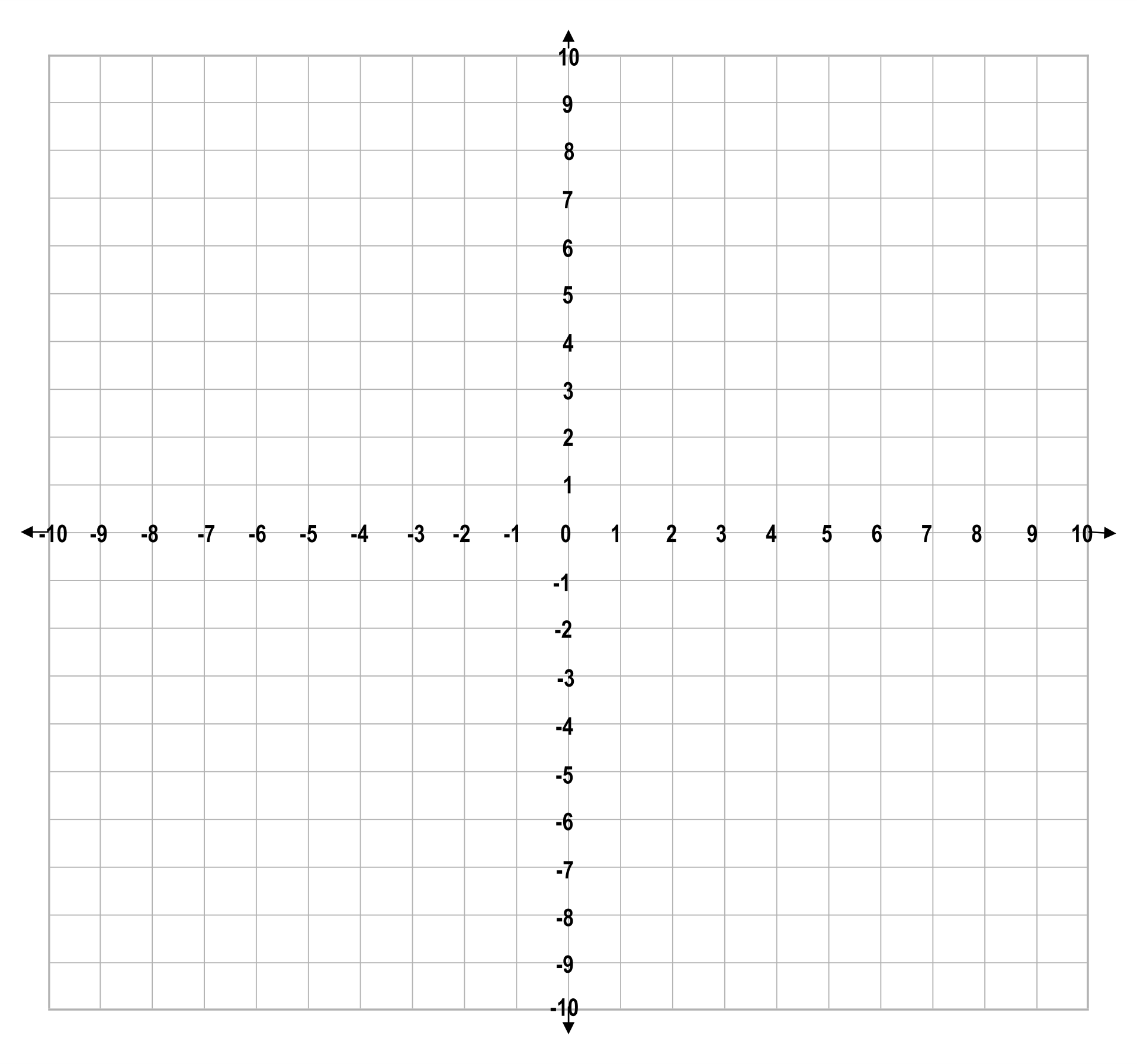 Graph Paper Template 20x20