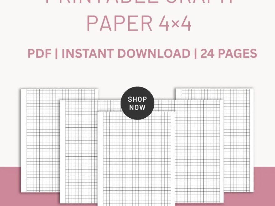 4x4 Graph Paper Etsy