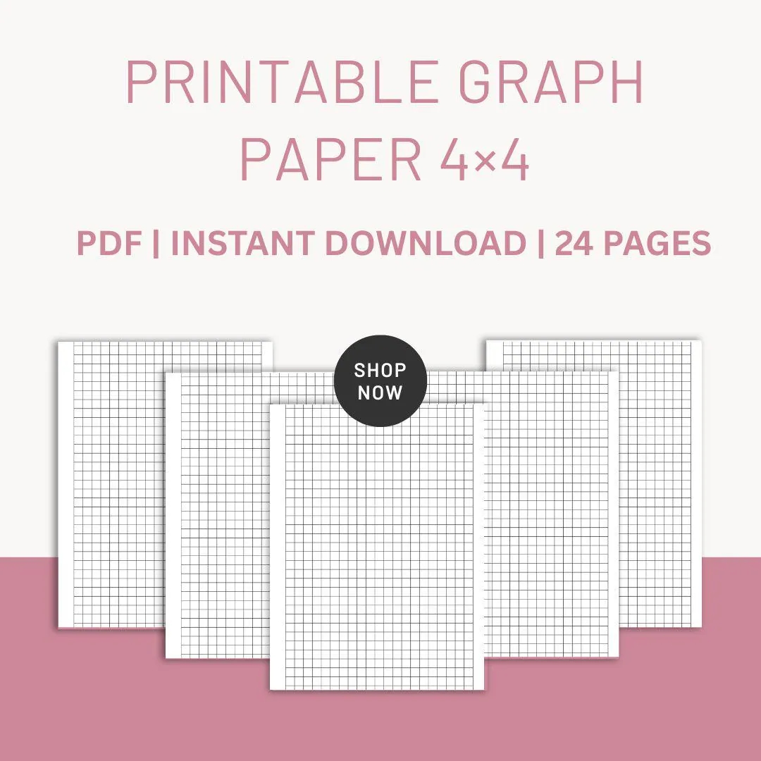 4x4 Graph Paper Etsy