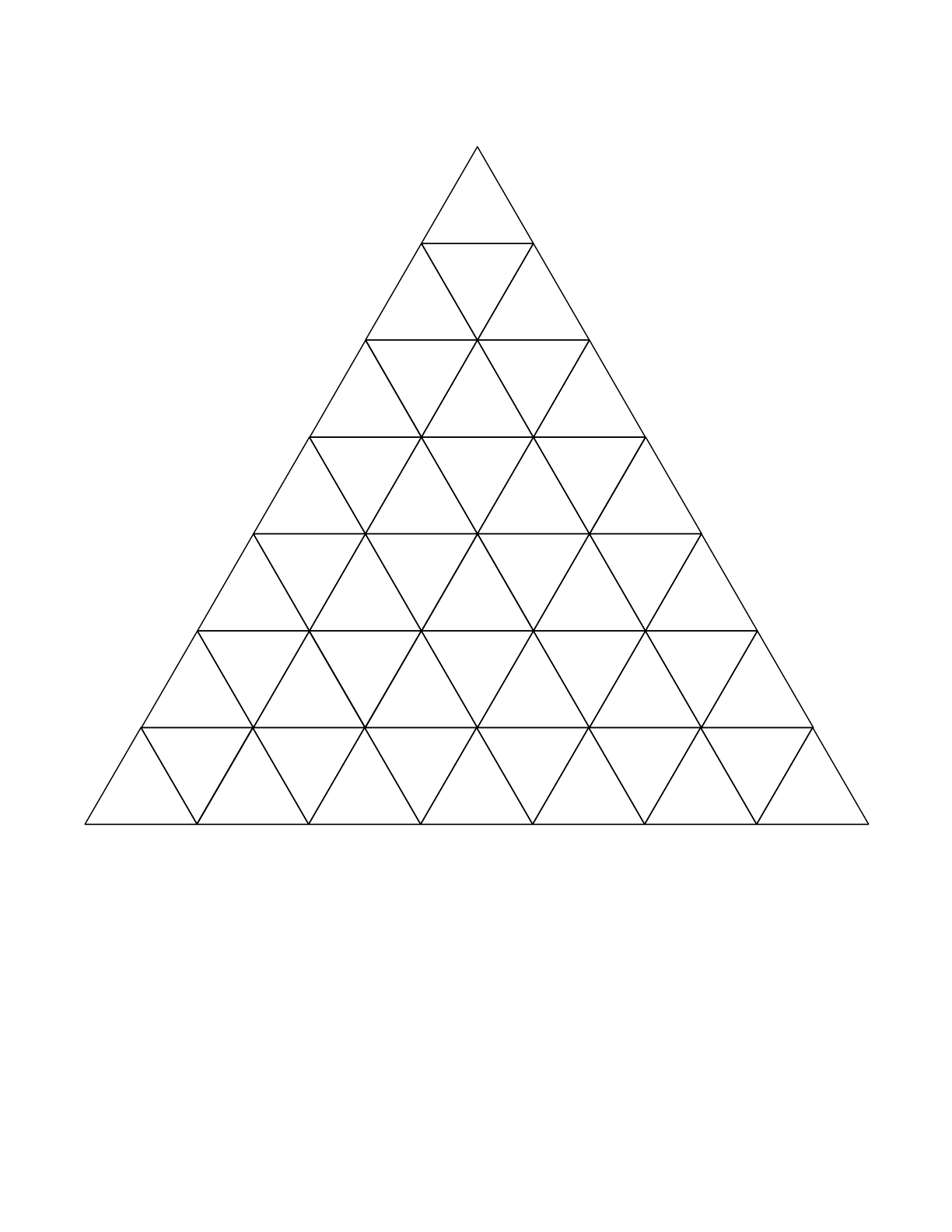 Equalateral Triangle Graph Paper Printable