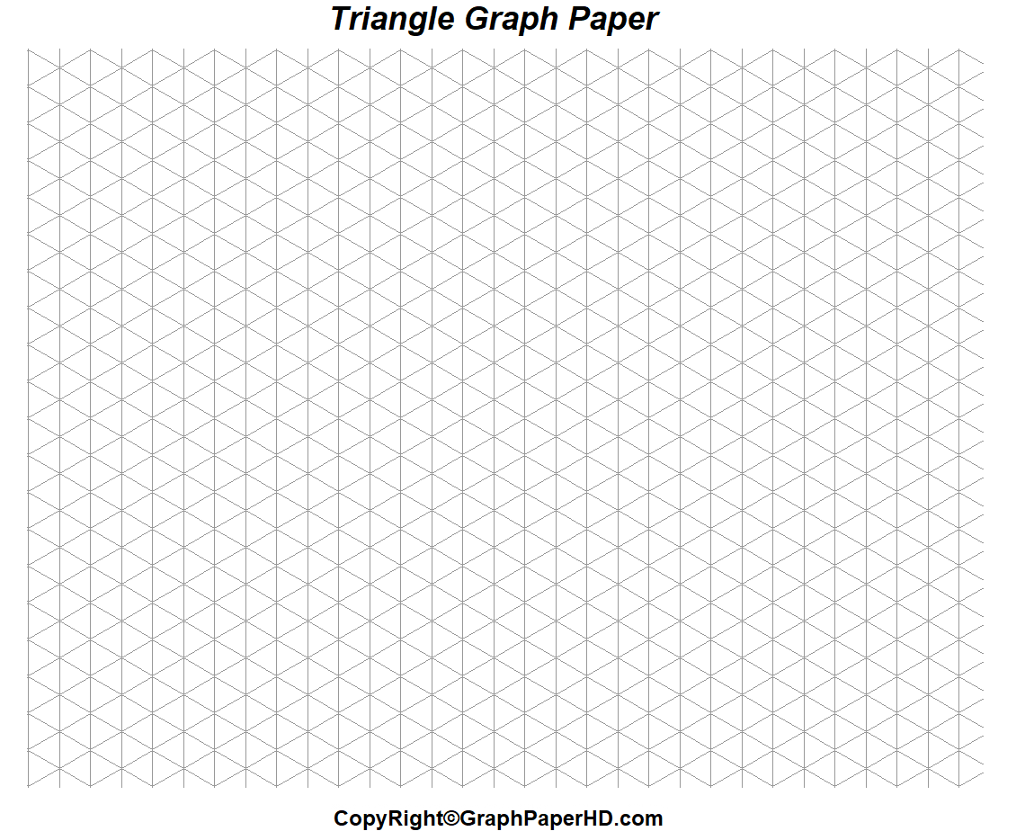 5 Free Printable Triangle Graph Paper Template In PDF