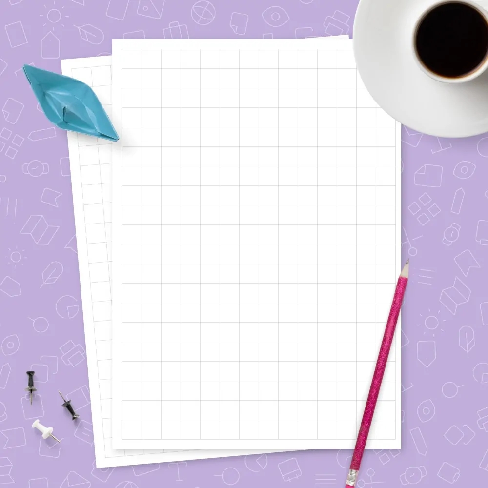 5 Squares Per Inch Graph Paper Template Printable PDF