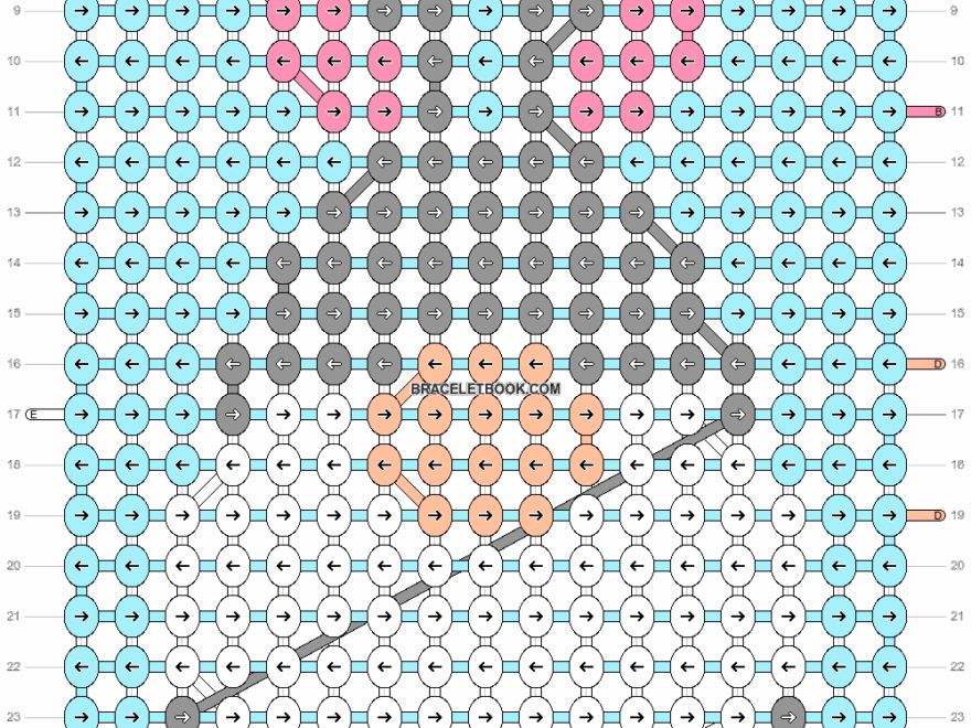 Alpha Pattern 84838 BraceletBook