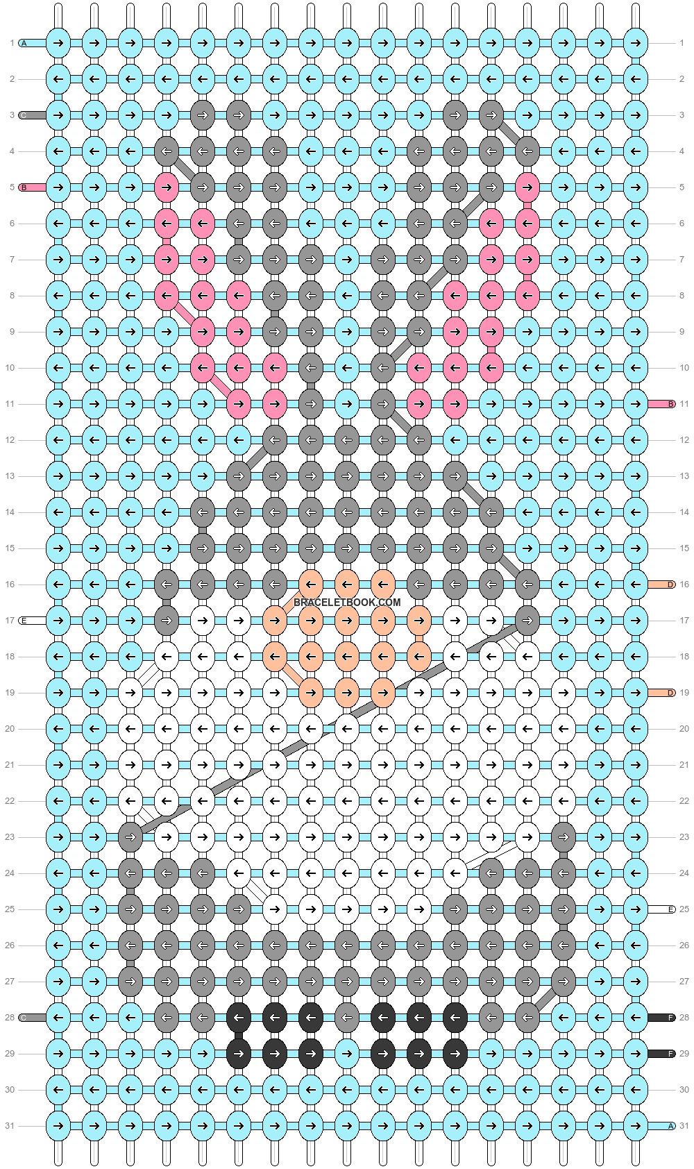 Alpha Pattern 84838 BraceletBook