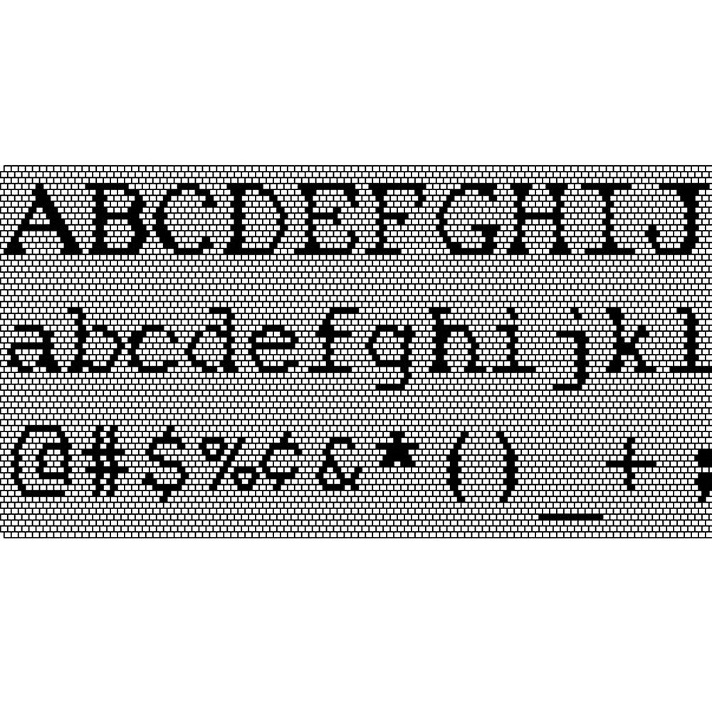 Graph Paper Peyote Stitch Patterns Letters