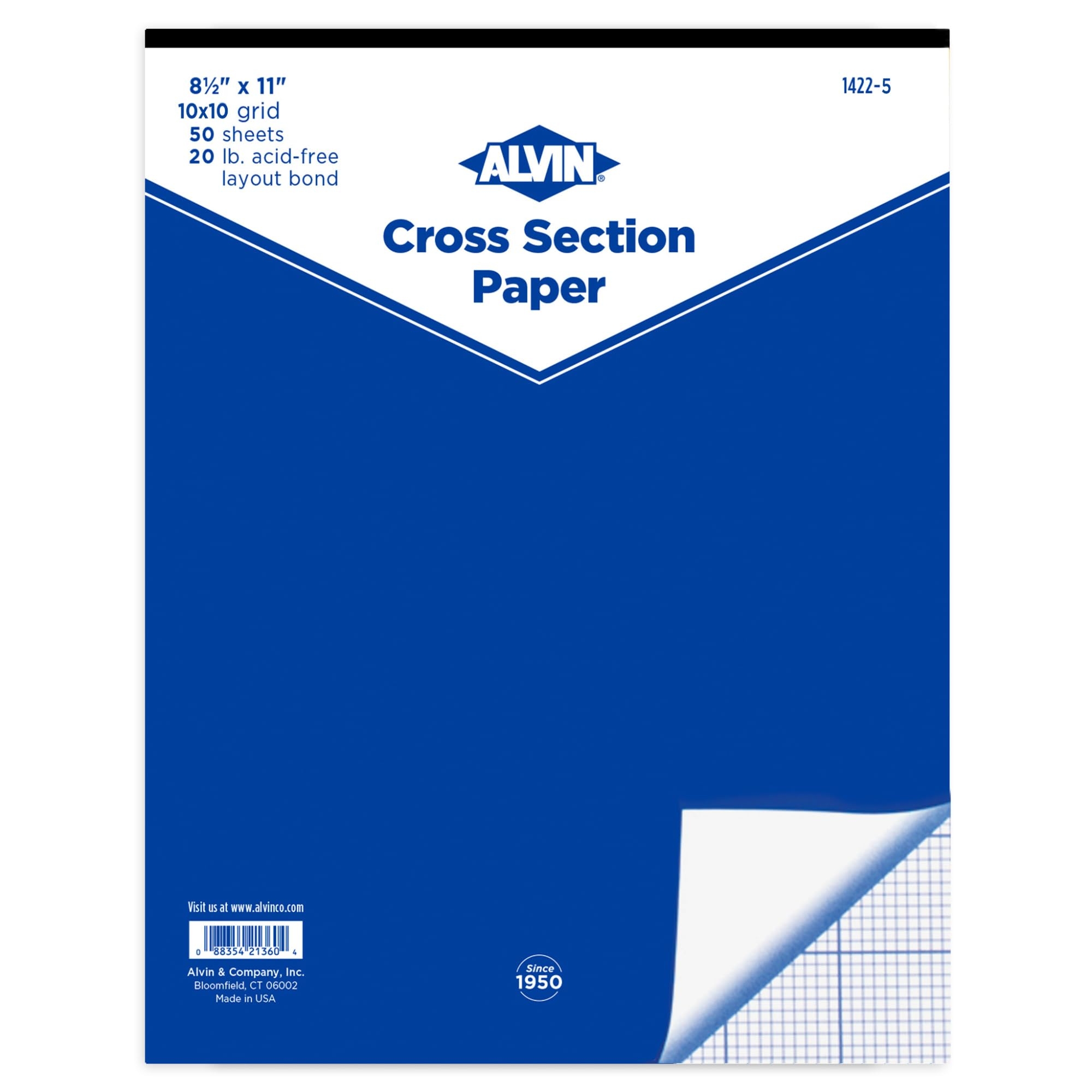 Amazon ALVIN Cross Section Graph Paper Pad 8 5 X 11 Model 1422 5 Versatile Drafting And Architecture Paper Acid Free 10 X 10 Inches Grid 50 Sheet 8 5 X 11 Inches Office Products