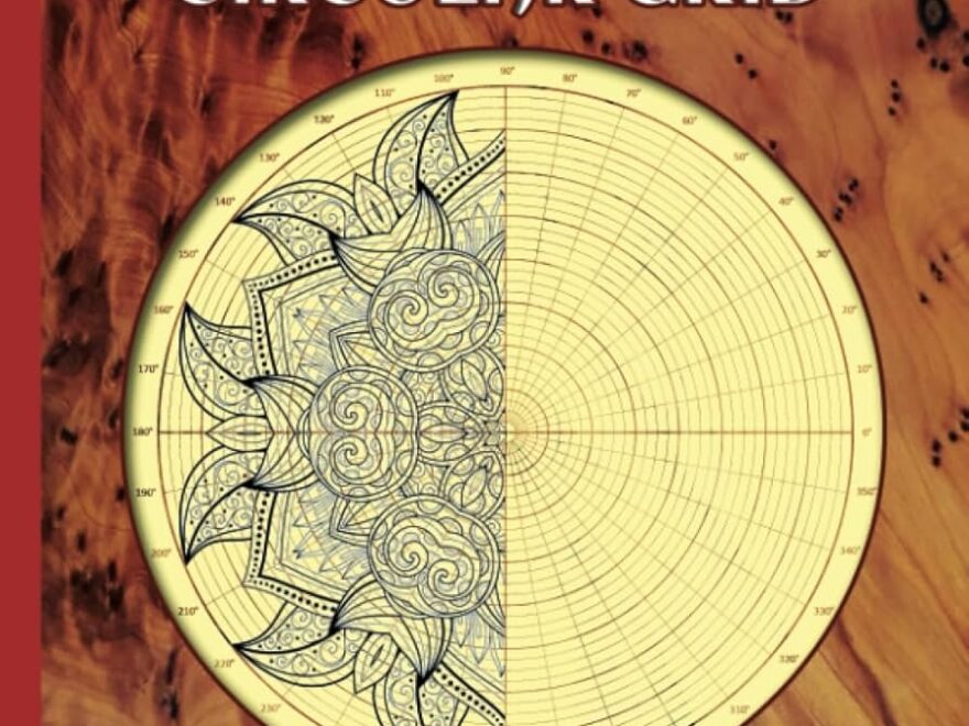 Amazon Circular Grid Notebook Circular Grid Sketchbook For Geometric Patterns And Mandala Practice Drawing Polar Coordinate Graph Paper 110 Pages 8 25x8 25 Inches Lines Merry Books